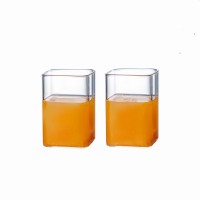 Hot sale heat-resistant Borosilicate glass round and square clear water glass from China supplier